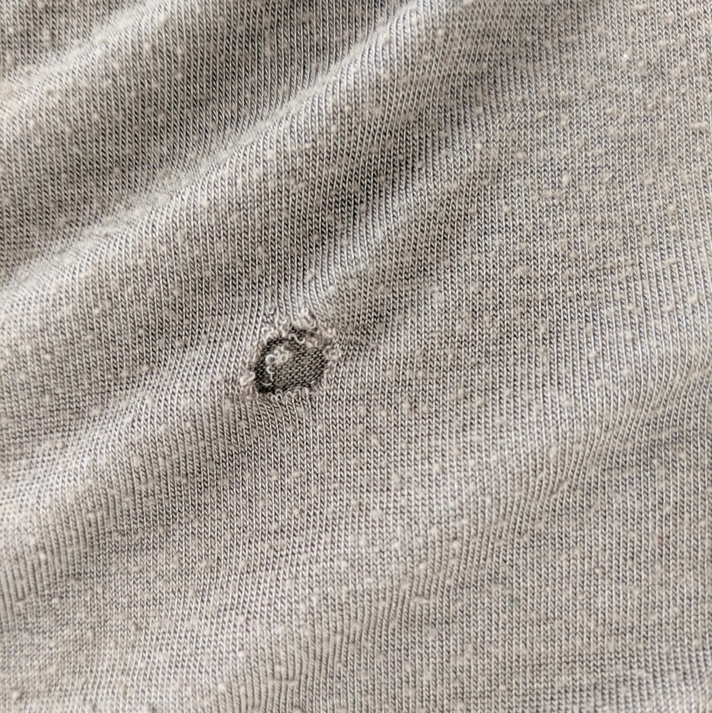 Gray-Green  super soft V-Neck Tee - Picture 3 of 3